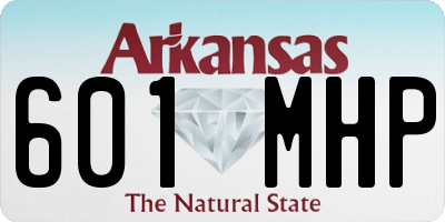 AR license plate 601MHP