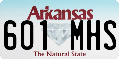 AR license plate 601MHS