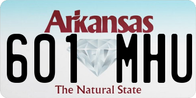 AR license plate 601MHU