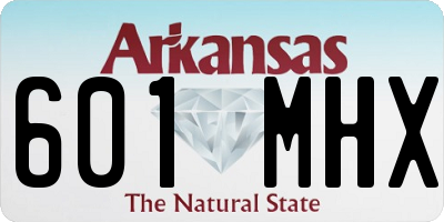 AR license plate 601MHX