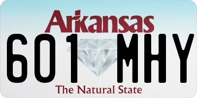 AR license plate 601MHY