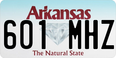 AR license plate 601MHZ