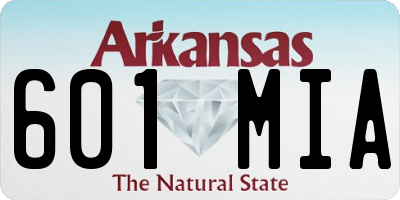 AR license plate 601MIA