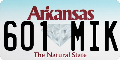 AR license plate 601MIK