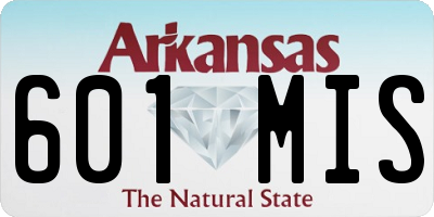 AR license plate 601MIS