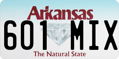 AR license plate 601MIX