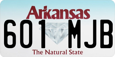 AR license plate 601MJB