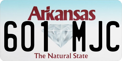 AR license plate 601MJC