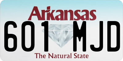 AR license plate 601MJD