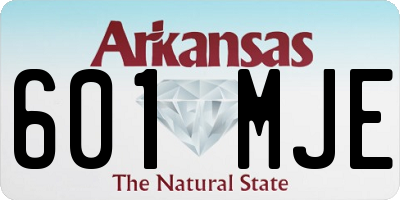 AR license plate 601MJE