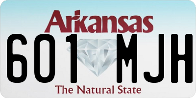 AR license plate 601MJH