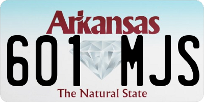 AR license plate 601MJS