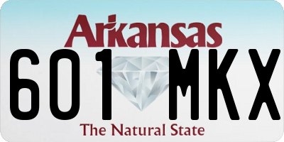 AR license plate 601MKX