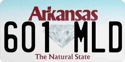 AR license plate 601MLD
