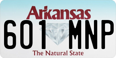AR license plate 601MNP
