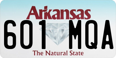 AR license plate 601MQA