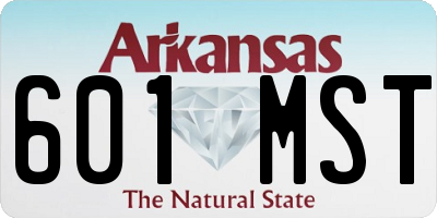 AR license plate 601MST