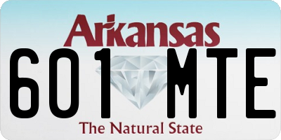 AR license plate 601MTE
