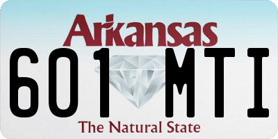 AR license plate 601MTI