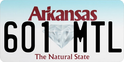 AR license plate 601MTL