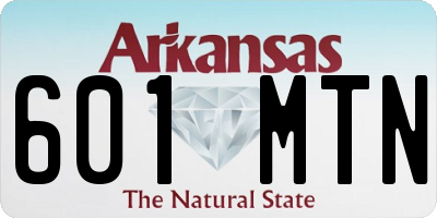 AR license plate 601MTN
