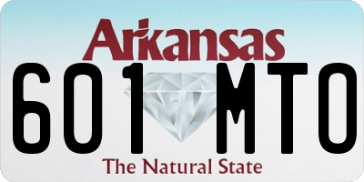 AR license plate 601MTO
