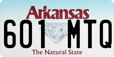 AR license plate 601MTQ