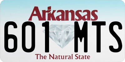 AR license plate 601MTS