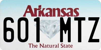 AR license plate 601MTZ