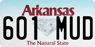 AR license plate 601MUD