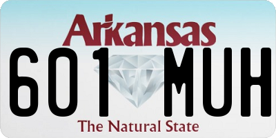 AR license plate 601MUH