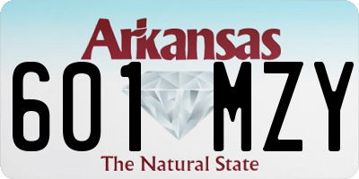 AR license plate 601MZY