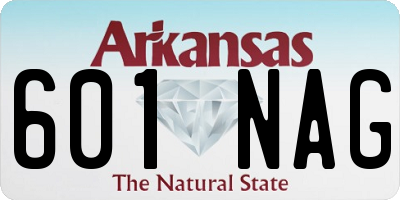 AR license plate 601NAG