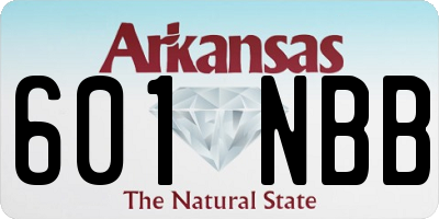 AR license plate 601NBB