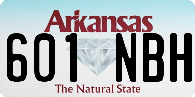 AR license plate 601NBH