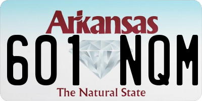 AR license plate 601NQM