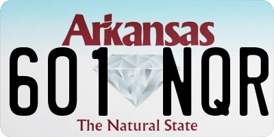AR license plate 601NQR