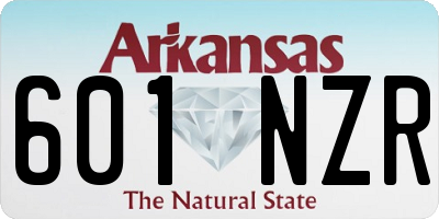 AR license plate 601NZR