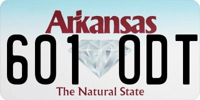 AR license plate 601ODT