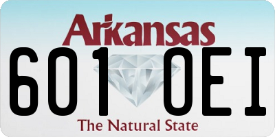 AR license plate 601OEI