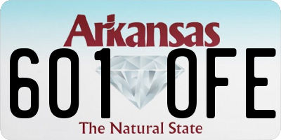 AR license plate 601OFE