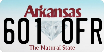 AR license plate 601OFR