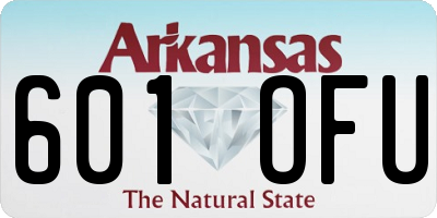 AR license plate 601OFU