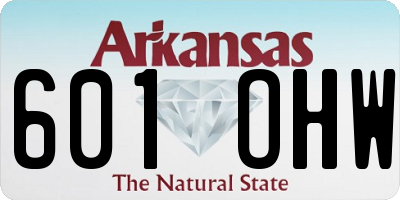 AR license plate 601OHW