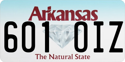 AR license plate 601OIZ