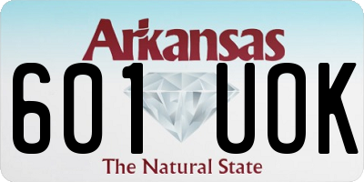 AR license plate 601UOK