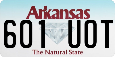 AR license plate 601UOT