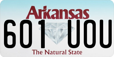 AR license plate 601UOU