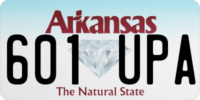AR license plate 601UPA