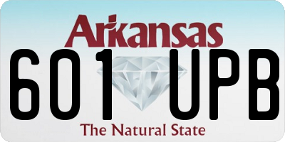 AR license plate 601UPB